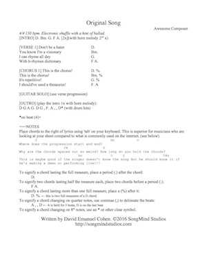 lyric-chord sheet sms